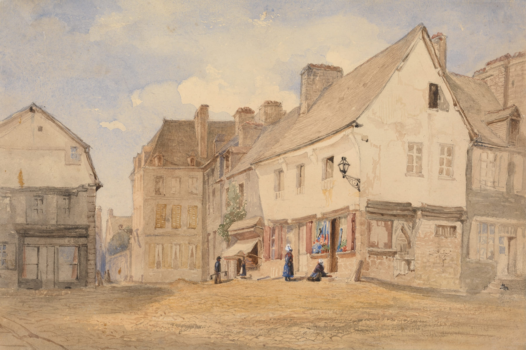 Avranches, Ambrose Poynter (1796-1886), Aquarelle, Yale Center of Art